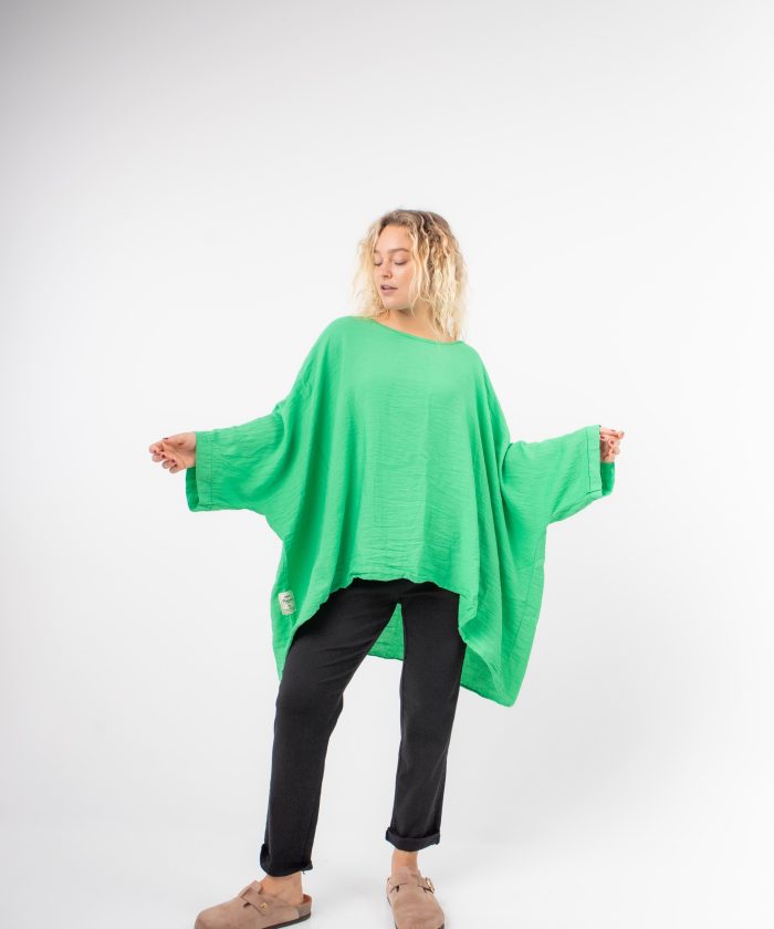 Blusa Pañuelo Lino Amasado