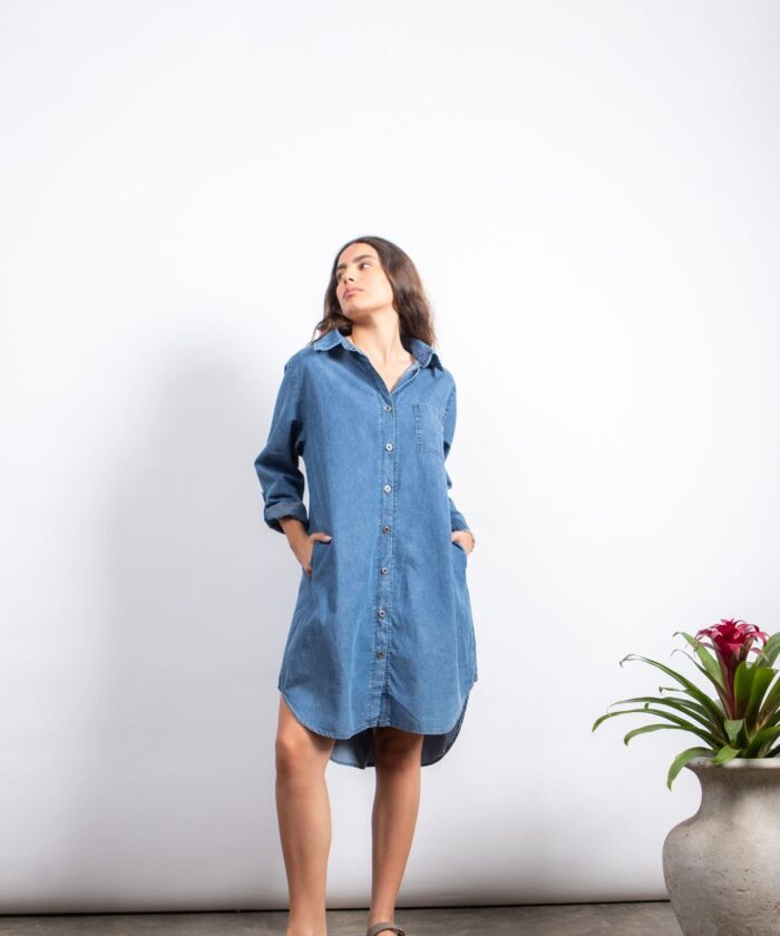 Vestido Camisero Jean Miami