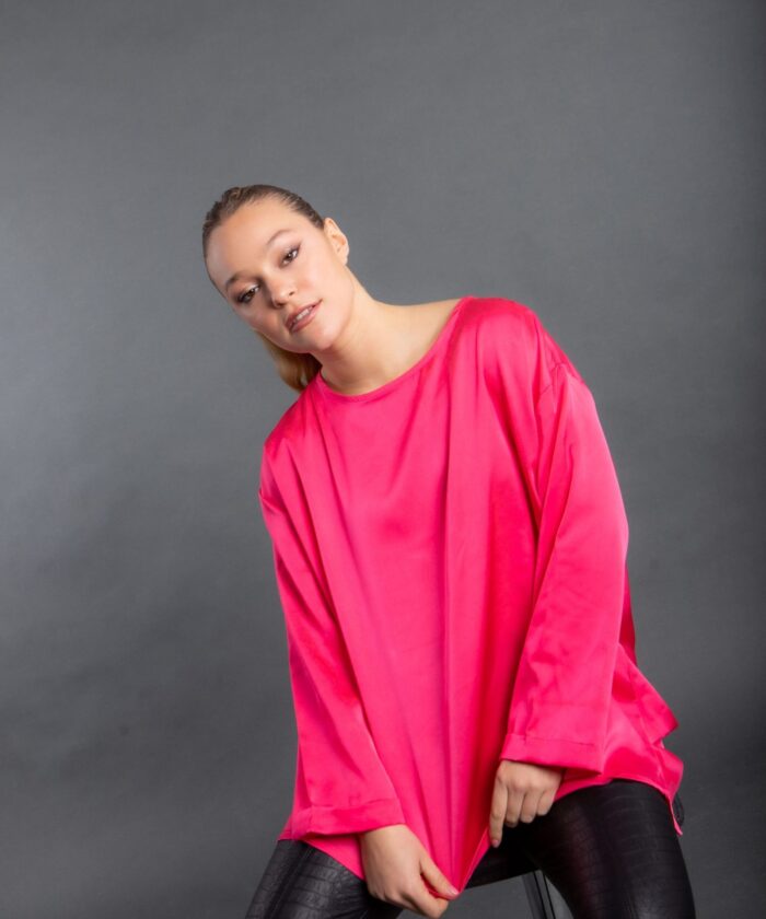 Blusa Satén Irregular