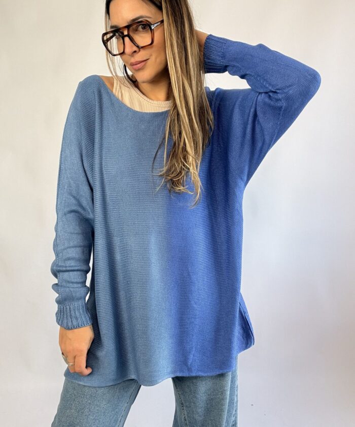 Sweater Combinado Hilo